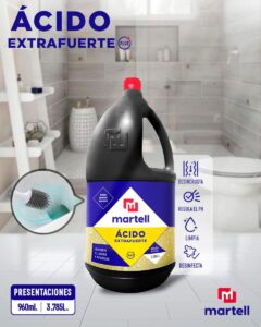 Acido Extrafuerte Concentrado Martell 3.785 Lt