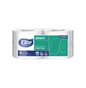Papel Higiénico Elite Classic Doble Hoja 15 Mtrs Plancha X10 Pqt( 361641)