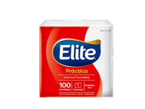 Servilletas Elite Blancas Practica Doblada En 2 Pqt x 100 Und
