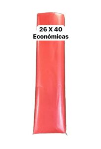 Bolsa Plastica Roja Economica 26x40 Pqt x 100 Und