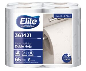 Papel Higiénico Elite Excellence Doble Hoja X8 Und 65 Mtrs ( 361421)