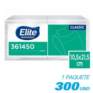 Servilletas Elite Classic Interfoliada 300 Und Plancha x 8 Pqt(361450)