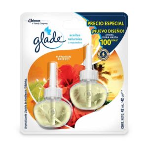 Repuesto Aceite Eléctrico Glade Paquete x 2 unidades Hawaiian Breeze