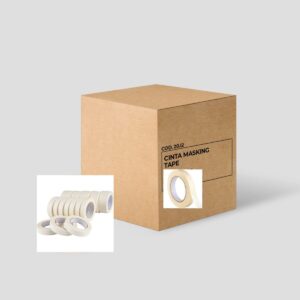 Cinta Masking Tape Industrial 3/4 De 60 rollos x Caja