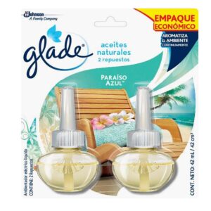Repuesto Aceite Eléctrico Glade Paquete x 2 unidades Paraíso Azul
