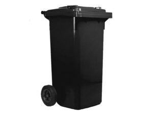 Contenedor De Basura Con Ruedas Negro 120 Lt