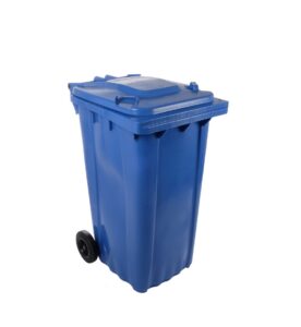 Contenedor De Basura Con Ruedas Azul 240 Lts