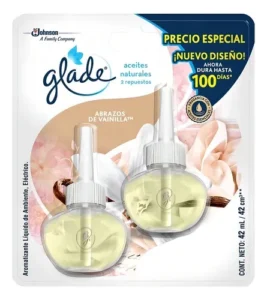 Repuesto Aceite Eléctrico Glade Paquete x 2 unidades Abrazos Vainilla
