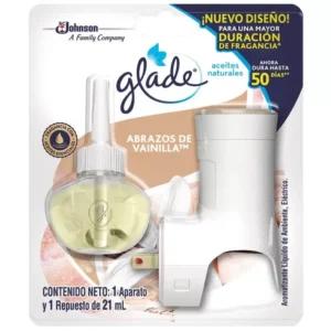 Ambientador Aceite Eléctrico Glade Completo Abrazos de Vainilla